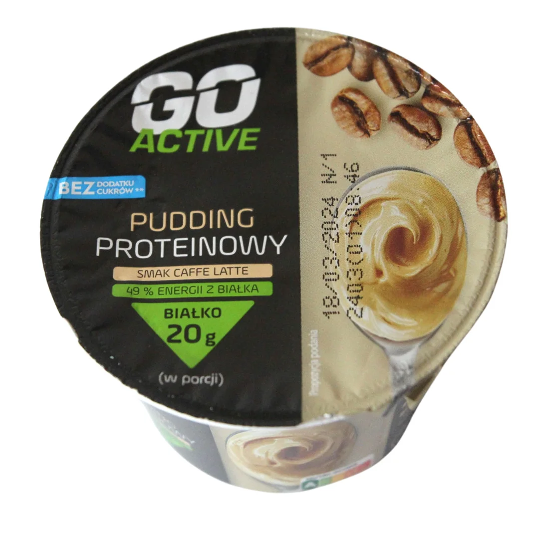 Пудинг Протеїновий без цукру Go Active Pudding Caffe Latte Гоу Актів енергетичний Білок 20г смак кави Латте Стакан 200г