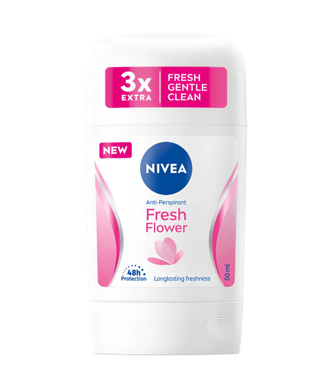 Антиперспірант Стік Nivea Fresh Flower AntiPerspirant 3x Extra Fresh Gentle Clean 48h Longlasting Нівеа кристал Свіжі Квіти 50мл