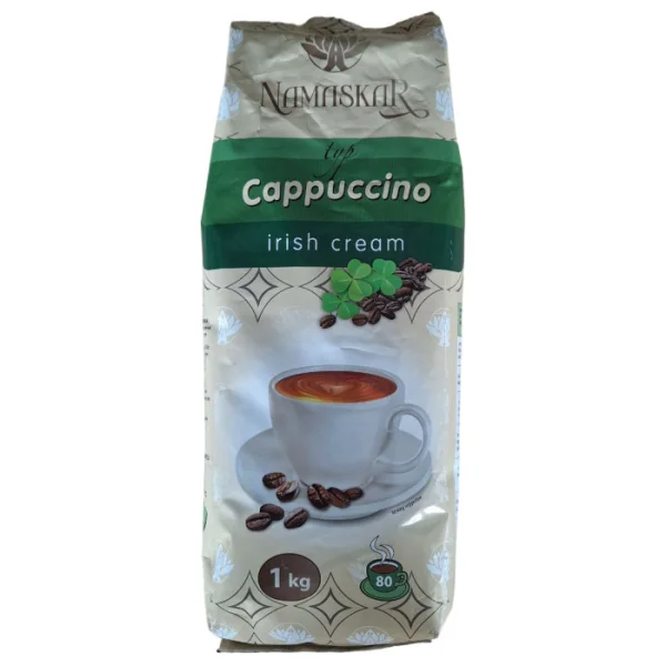 Напій Капучино розчинний Namaskar Cappuccino typ Irish Cream Намаскар смак Ірландські вершки вакуум Пакет 80порцій 1000г - 3