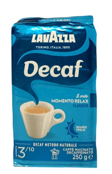 Кава мелена Без кофеїну Lavazza Caffe Decaf Il Mio Momento Relax Classico Macinato Decaffeinato Лавацца Декаф Релакс Пакет 250г - 4