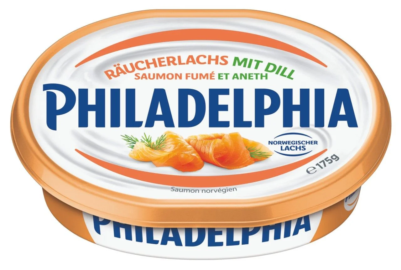 Сир-крем Вершковий Philadelphia Raucherlachs Mit Dill Saumon Fume Філадельфія Норвезький копчений Лосось з кропом 175г
