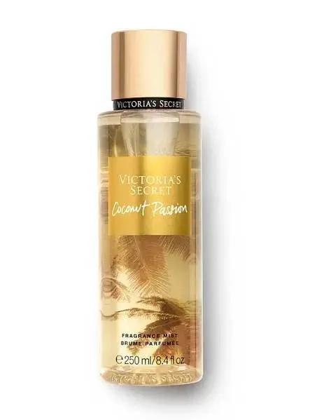 Парфумована вода Жіноча ароматичний Спрей Victoria's Secret Coconut Passion Fragrance mist Вікторія Сікрет Пристрасть Кокосу 250мл