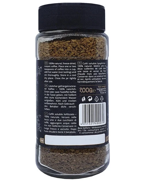 Кава розчинна Mocca Jack Addiction Instant coffee Robusta Мокка Джек Залежність в гранулах Робуста Скло 200г