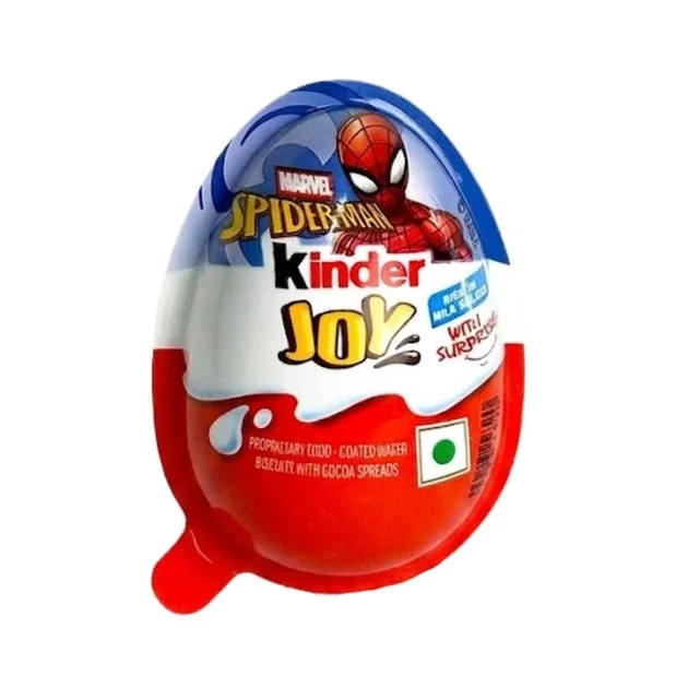Шоколадне яйце з Іграшкою Kinder JOY Spider Man Marvel Series with Surprise Кіндер Джой Спайдермен Людина Павук 20г