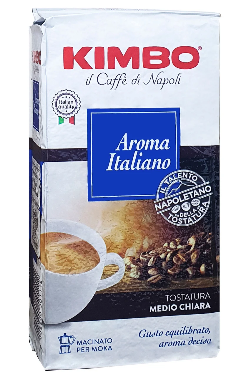 Кава мелена Kimbo Aroma Italiano Ground Coffee Tostatura medio chiara Кімбо Арома Італіано Мокка Бленд Арабіки 1шт 250г