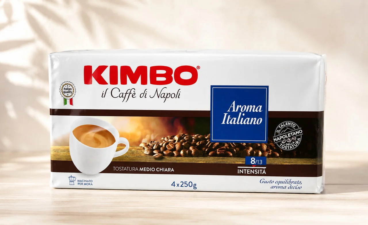 Кава мелена Kimbo Aroma Italiano Ground Coffee Tostatura medio chiara Кімбо Арома Італіано Мокка Бленд Арабіки 1шт 250г