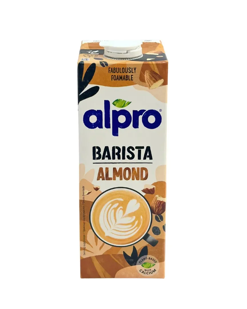 Напій Мигдально-Соєвий Рослинний без Лактози Alpro Almond Professionals Альпро для Бариста і Кавових напоїв з Кальцієм Тетрапак 1л