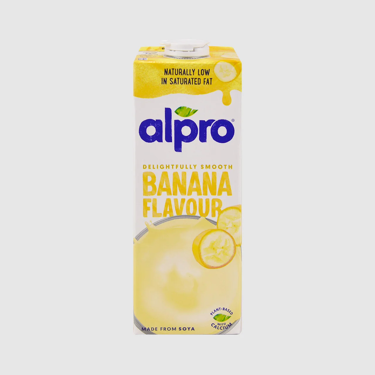 Напій Бананово-Соєвий Рослинний без Лактози Alpro Banana Professionals Альпро для Бариста і Кавових напоїв з Кальцієм Тетрапак 1л