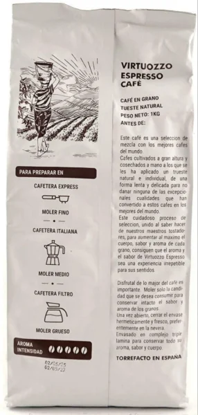 Кава зернова ароматизована Virtuozzo Espresso Premium Aroma Collection Irish Cream Віртуозо Ірландські вершки 1кг - 2