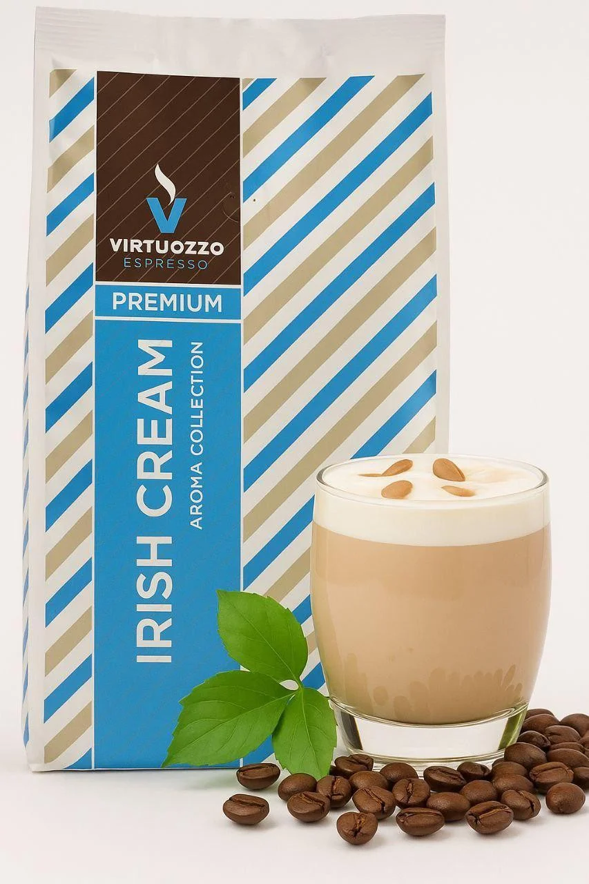 Кава зернова ароматизована Virtuozzo Espresso Premium Aroma Collection Irish Cream Віртуозо Ірландські вершки 1кг