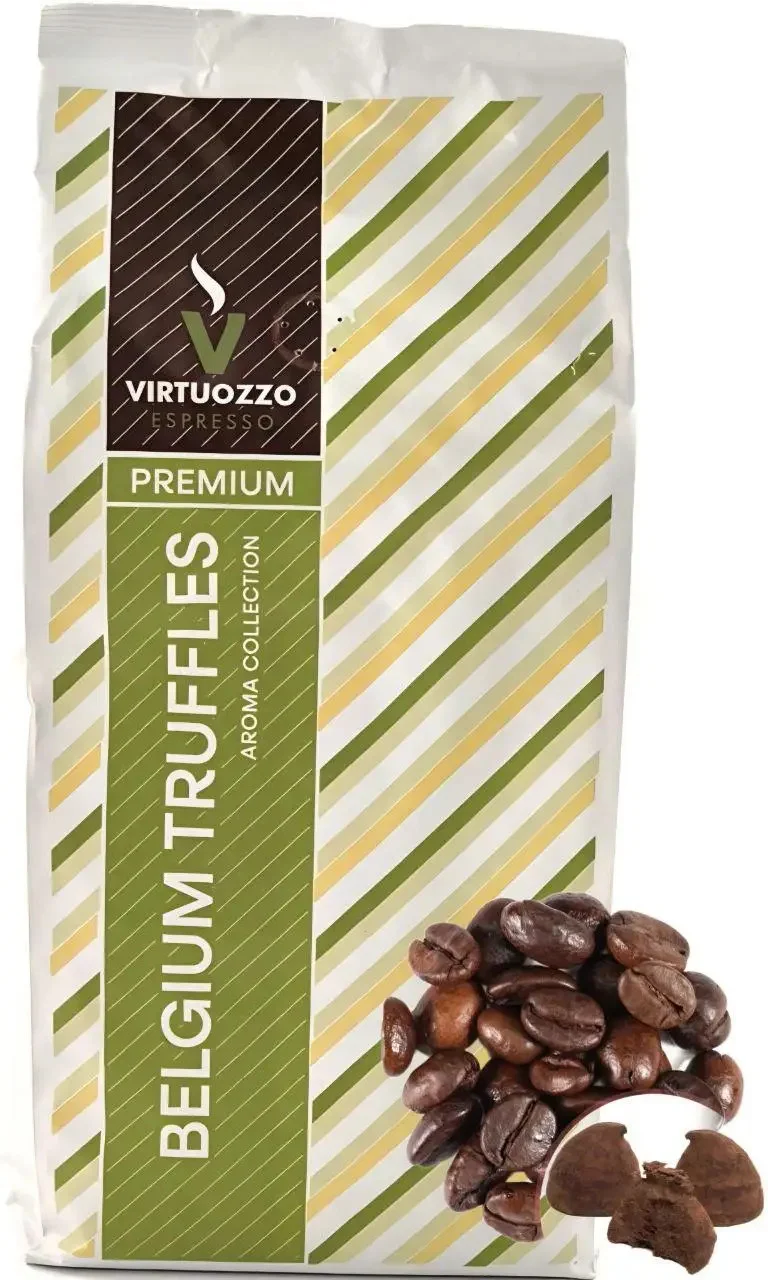 Кава зернова ароматизована Virtuozzo Espresso Premium Aroma Collection Belgium Truffles Віртуозо Бельгійський Трюфель 1кг
