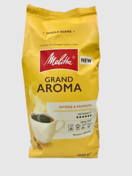 Кава в зернах Melitta Grand Aroma Intense&Aromatic Blend Мелітта Гранд Арома купаж Арабіки Пакет 1кг - 2