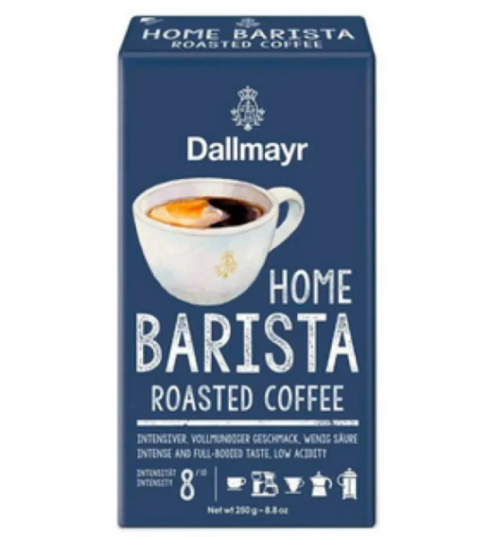 Кава мелена Dallmayr Barista Home Roasted Coffeе Деллмайер Хоум Баріста Купаж Арабіки та Робусти Інтенсивний і Насичений смак 500г - 2