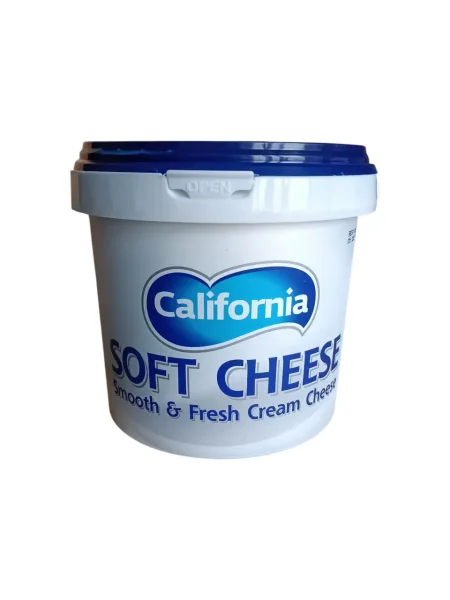 Сир крем Вершковий California Soft Cheese Smooth&Fresh Cream Каліфорнія мякий крем паста Бутербродний Відерко 1000г - 2