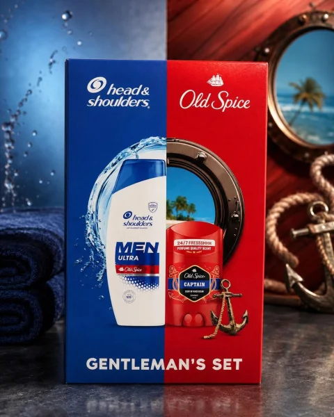 Набір Подарунок для Чоловіків H&S Gentleman’s Set Head&Shoulders plus Old Spice Хеден Сет Шампунь і Стік антиперспірант 330мл 50мл - 1