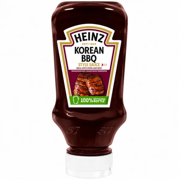 Соус барбекю міні Heinz Korean BBQ Style Sauce Хейнз Насичений соус у корейському стилі з пікантним смаком 265мл - 1