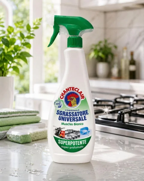 Універсальний знежирювач Chante Clair Sgrassatore universale superpotente muschio bianco profumo Шантеклер Білий Мускус 600мл - 1