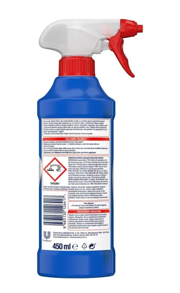 Піна для чищення Ванни та Туалету Спрей Domestos Foam Power Bleach Snow White Kar Beyazı Доместос Відбілюючий 450мл - 2