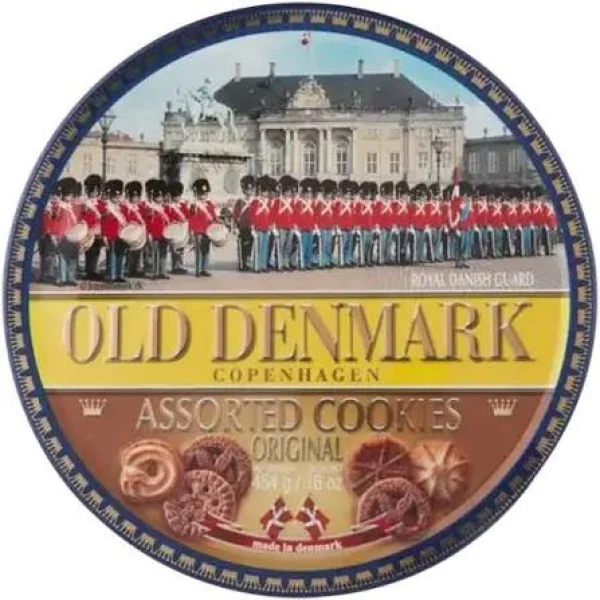 Печиво Датське Old Denmark Copenhagen Assorted Cookies Original Стара Данія асорті 5видів жерстяний Бокс 454г - 4