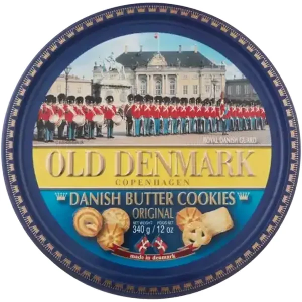 Печиво Датське Old Denmark Copenhagen Assorted Cookies Original Стара Данія асорті 5видів жерстяний Бокс 454г - 5
