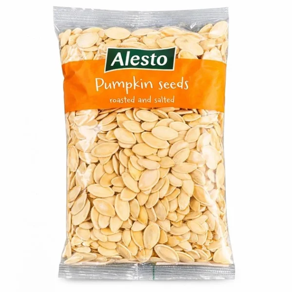 Насіння Гарбуза біле Смажене Alesto Pumpkin seed Roasted&Salted Алесто підсолене Пакет 250г - 2