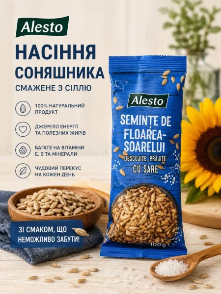 Суміш Горіхів та сухофруктів Alesto Nuts&Fruits Mix Алесто Мікс Родзинки Арахіс Мигдаль Фундук Кеш'ю Пакет 200г - 2