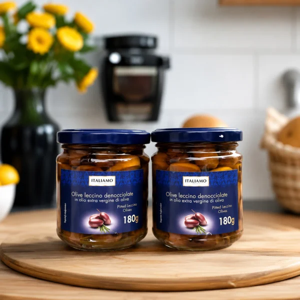Оливки Коричневі сорт Леччіно Italiamo Olive Leccino denocciolate Італіамо в оливковій олії Екстра класу без Кісточок 180г - 3