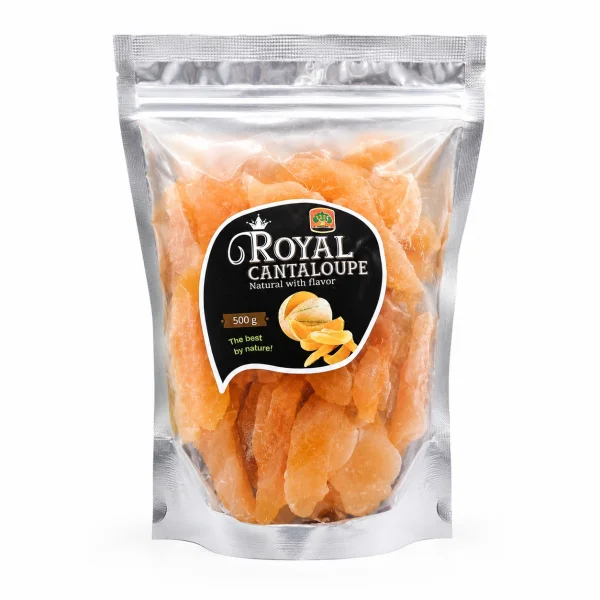 Диня сушена Королівський Канталуп 1111 Trade Mark Royal Cantaloupe Natural with flavour Ароматизована зіп Пакет 500г - 3