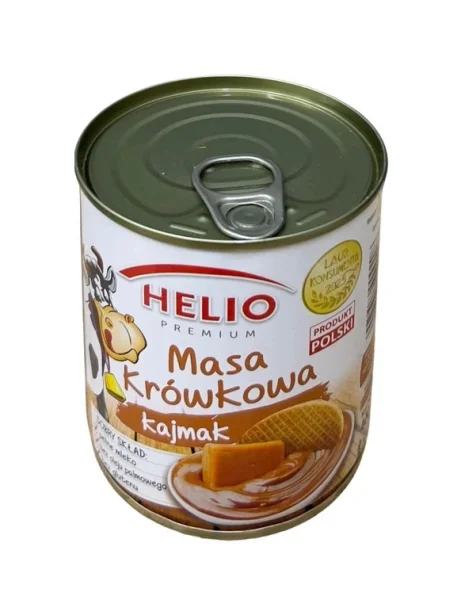 Молоко згущене Карамелізоване Helio Masa Krowkowa Kajmak Premium Геліо Каймак варене незбиране Банка 400г - 4
