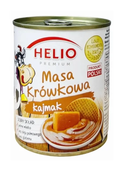 Молоко згущене Карамелізоване Helio Masa Krowkowa Kajmak Premium Геліо Каймак варене незбиране Банка 400г - 2