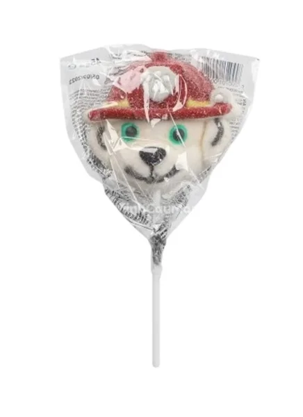 Цукерка льодяник Щенячий Патруль Relkon Paw Patrol Marshmallow Lollipops Red Релкон Маршмеллоу на Палочці смак Полуниця 1шт 45г - 3