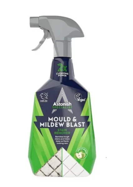 Засіб для видалення Цвілі та Грибка Astonish Mould&Mildew Blast Apple 2in1 Stain Removal Астоніш універсальний 750мл - 2