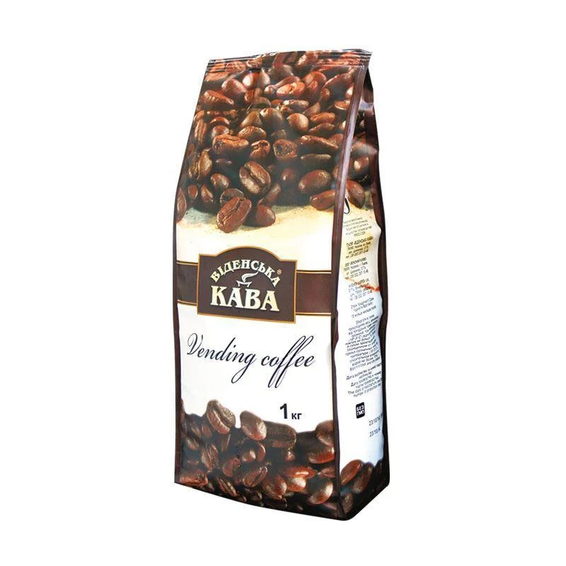 Кава в зернах Віденська кава Vending Coffee Купаж арабіки та Робусти Пакет 1000г