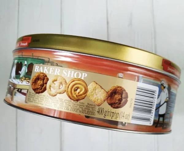 Вершкове печиво Baker  асорті baker shop 400г в залізній коробці (данія) - 3