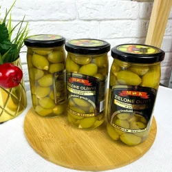 Товар Оливки зелені M&K з мигдалем 350г