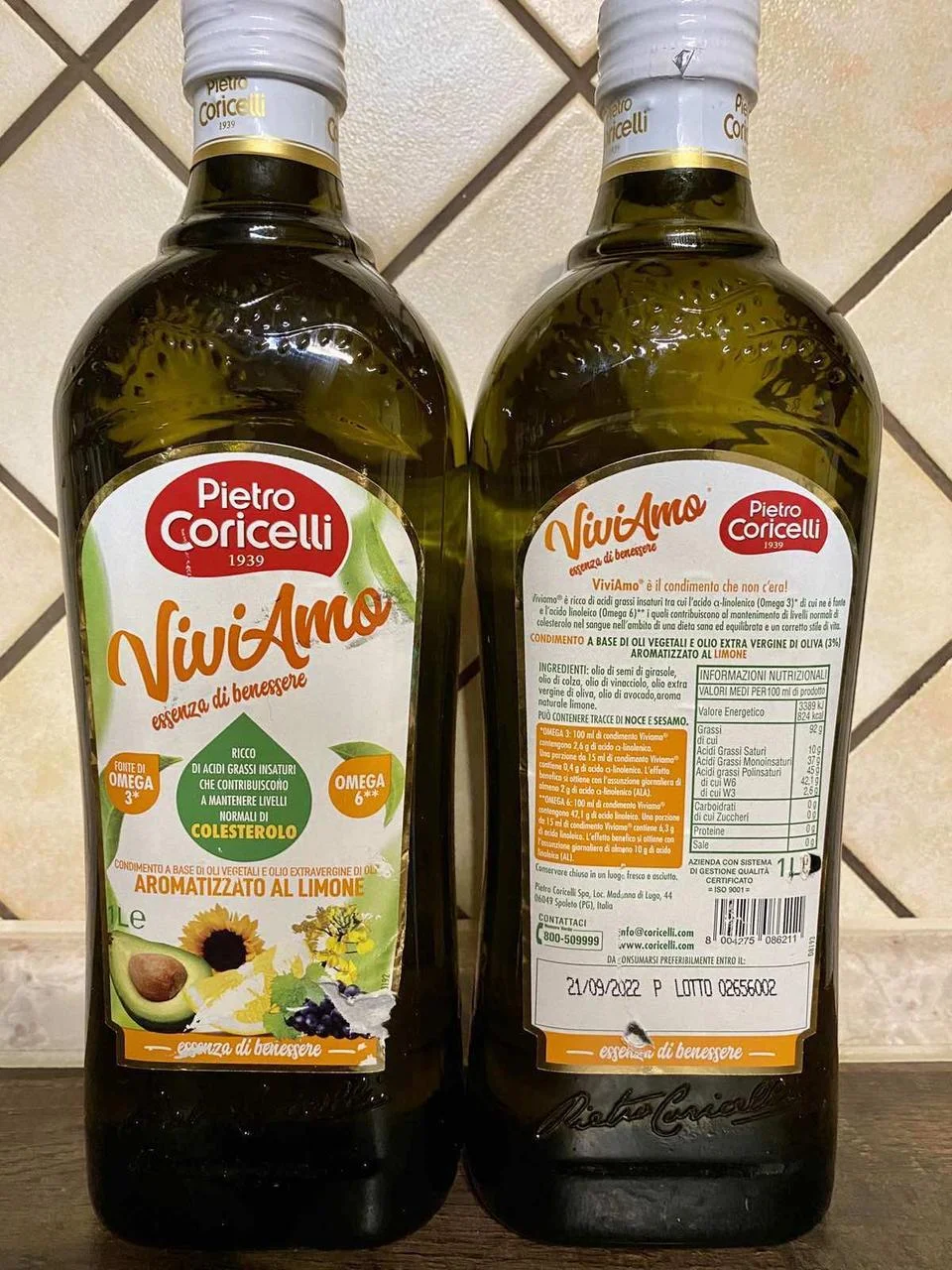 Суміш олій Pietro Coricelli омега-3 омега-6 pietro coricelli viviamo 1 л . італія
