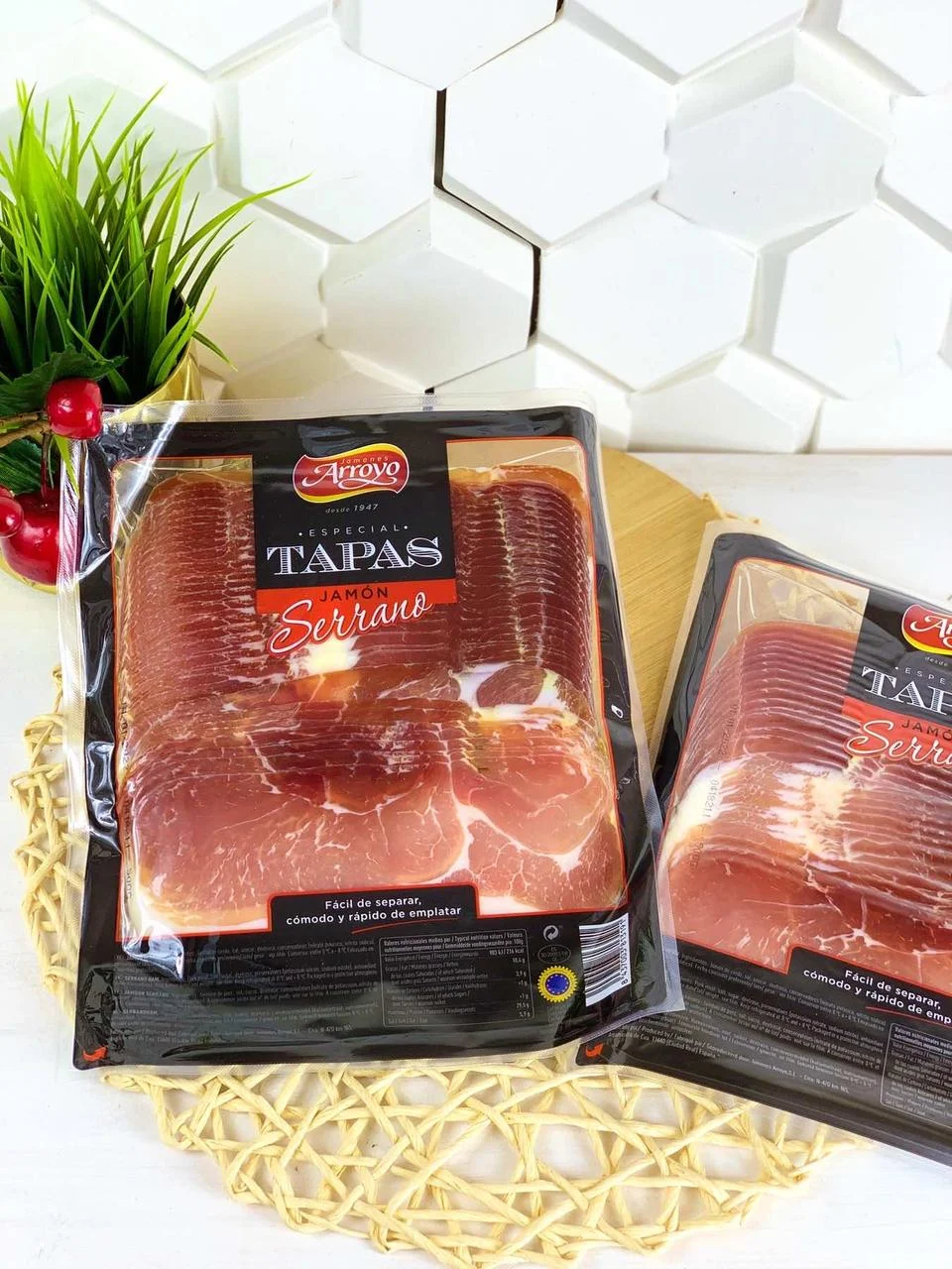Хамон нарізка Tapas Jamon Serrano Тапас Серрано Блістер 500г