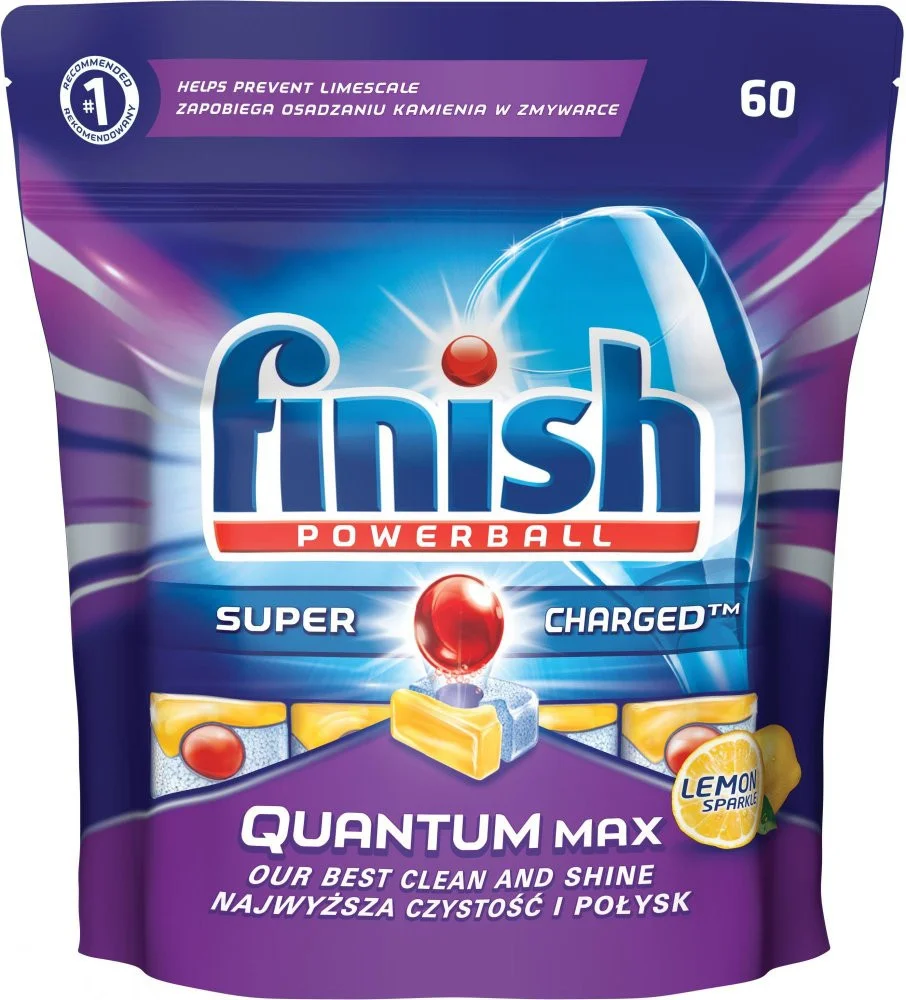 Таблетки для посудомийних машин Finish finish quantum max lemon 60 шт