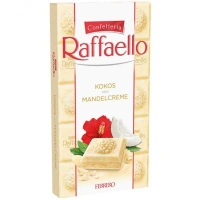 Шоколадка Confetteria Raffaello Mandel creme Рафаелло білий шоколад Кокос з мигдалем 90г