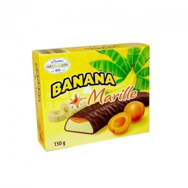 Суфле в шоколаді hauswirth Hauswirth banane plus marille, абрикос 150 г