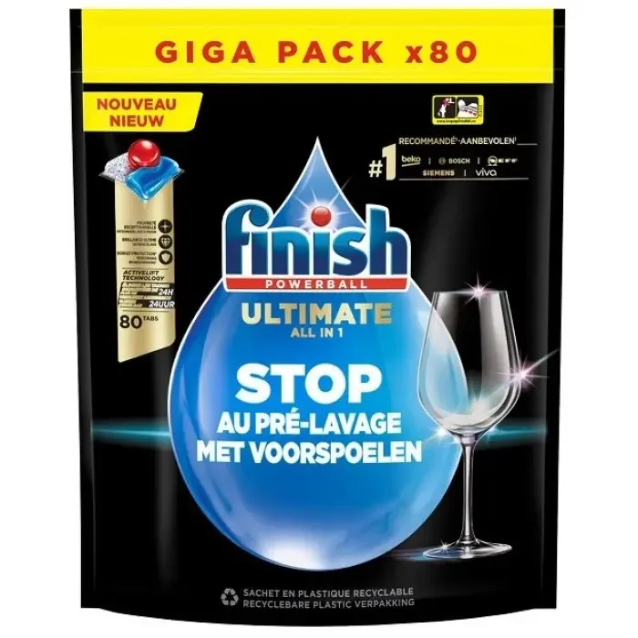 Капсули для посудомийної машини Finish finish ultimate, 80 шт