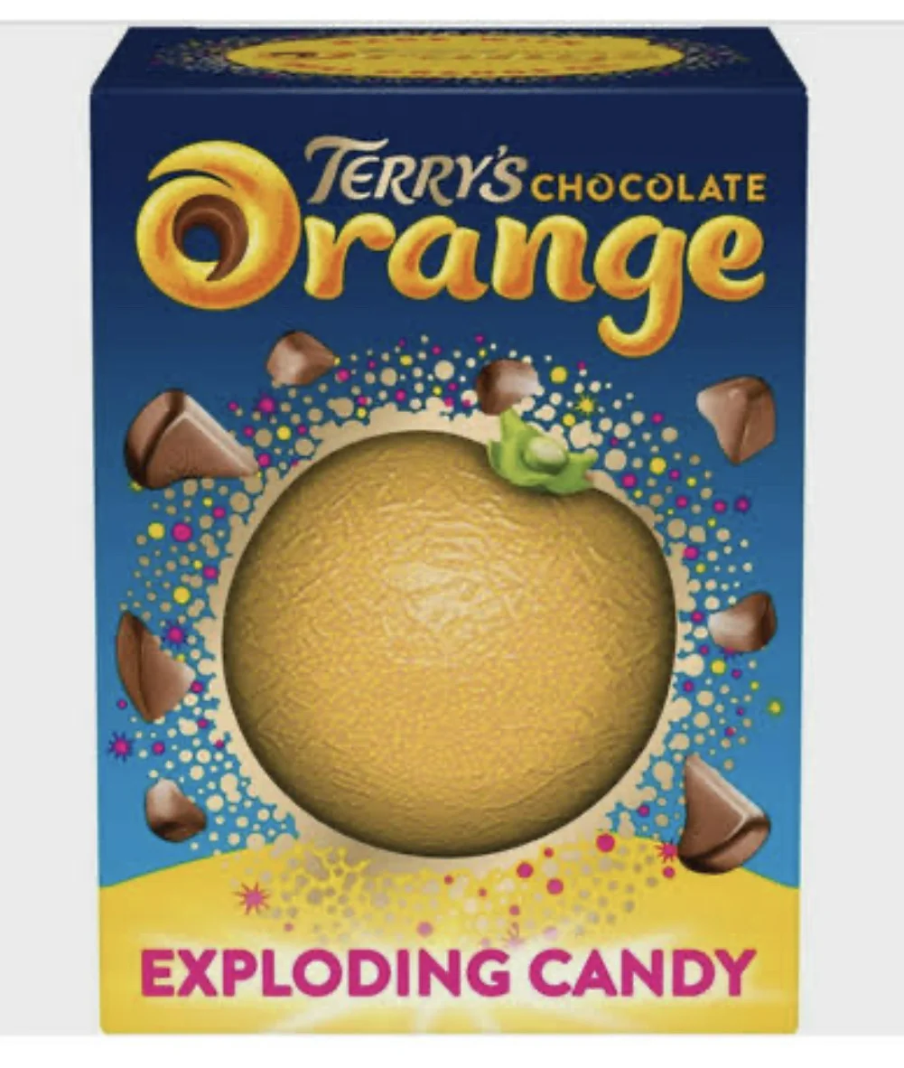 Апельсинка з Terry's молочного шоколаду з карамельною крихтою terry's chocolate orange exploding candy