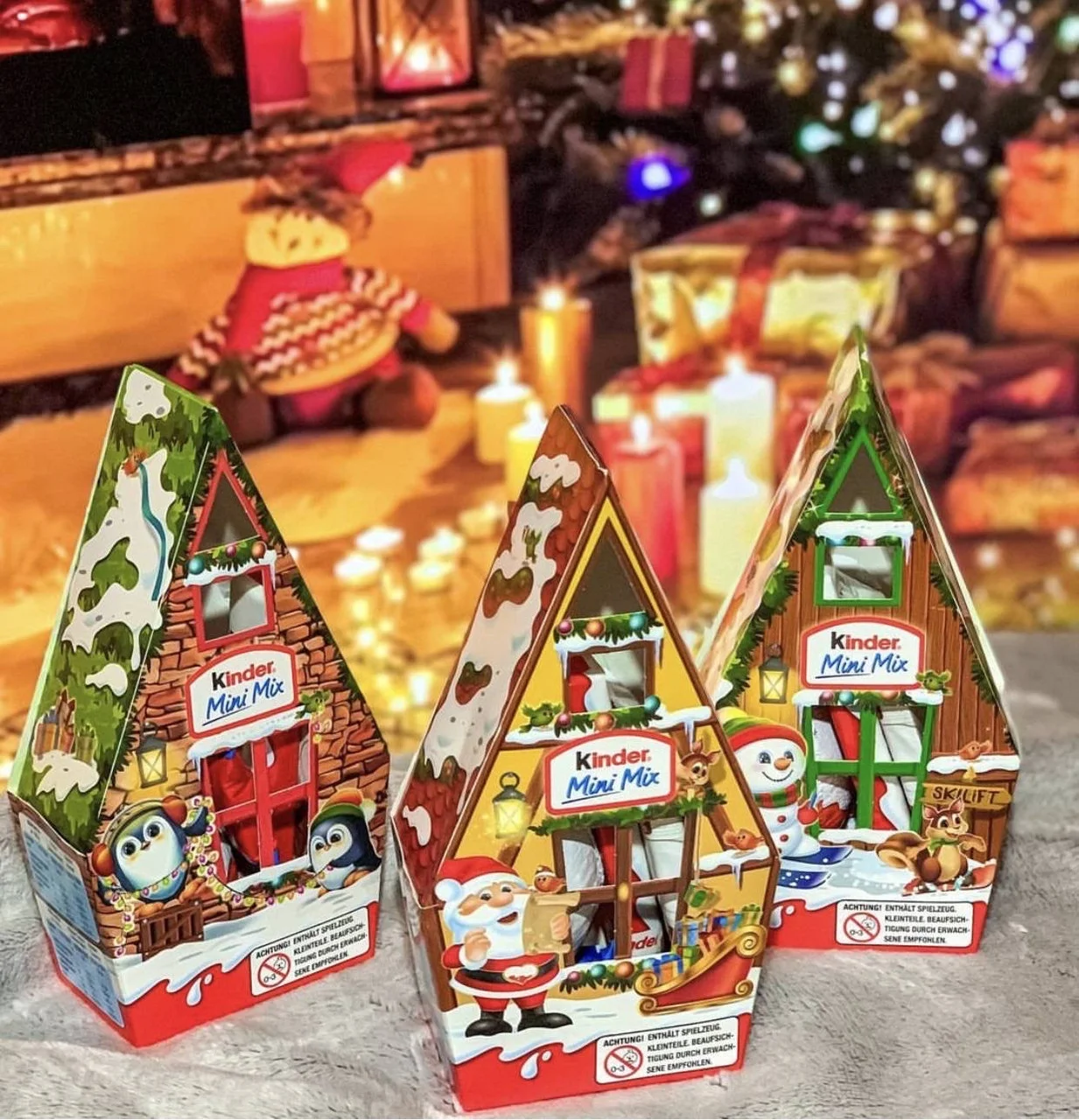 Новорічний набір Kinder Mini Mix будиночок 76г