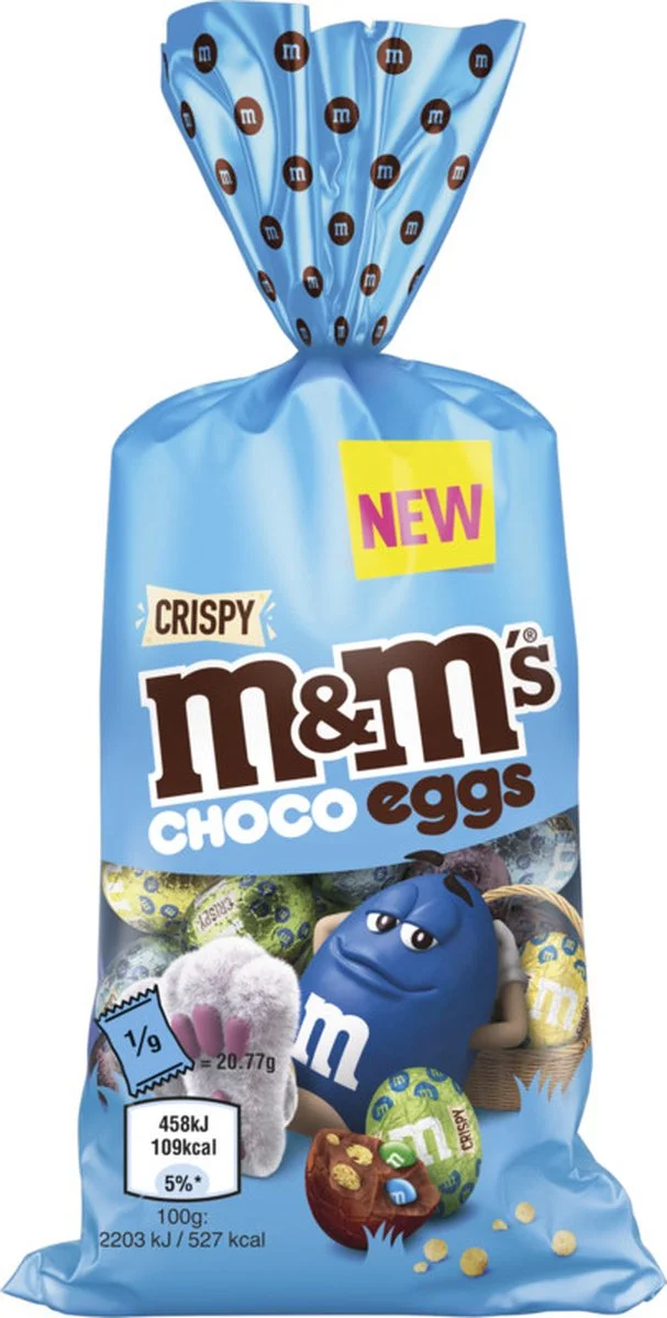 M&m's choco eggs crispy - писанки з молочного шоколаду 150 грам