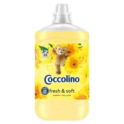Товар Ополіскувач для білизни Coccolino Fresh&Soft Happy Yellow Коколіно Кондиціонер Свіжість та Мякість Щасливий Жовтий 68прань 1700мл