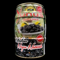 Товар Маслини Чорні вялені сорт Голд Yunus Black Gold Masline Negre Naturale Бочка 1000г