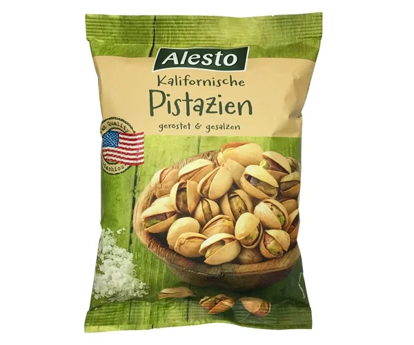 Фісташки Alesto Pistachios каліфорнійські солоні 500г