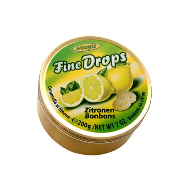 Льодяники fine Woogie drops woogie зі смаком лимона, 200 г
