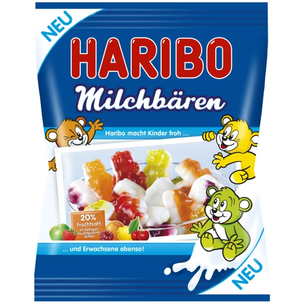 Желейні цукерки Haribo haribo milchbären 175 гр. (німеччина) - 1