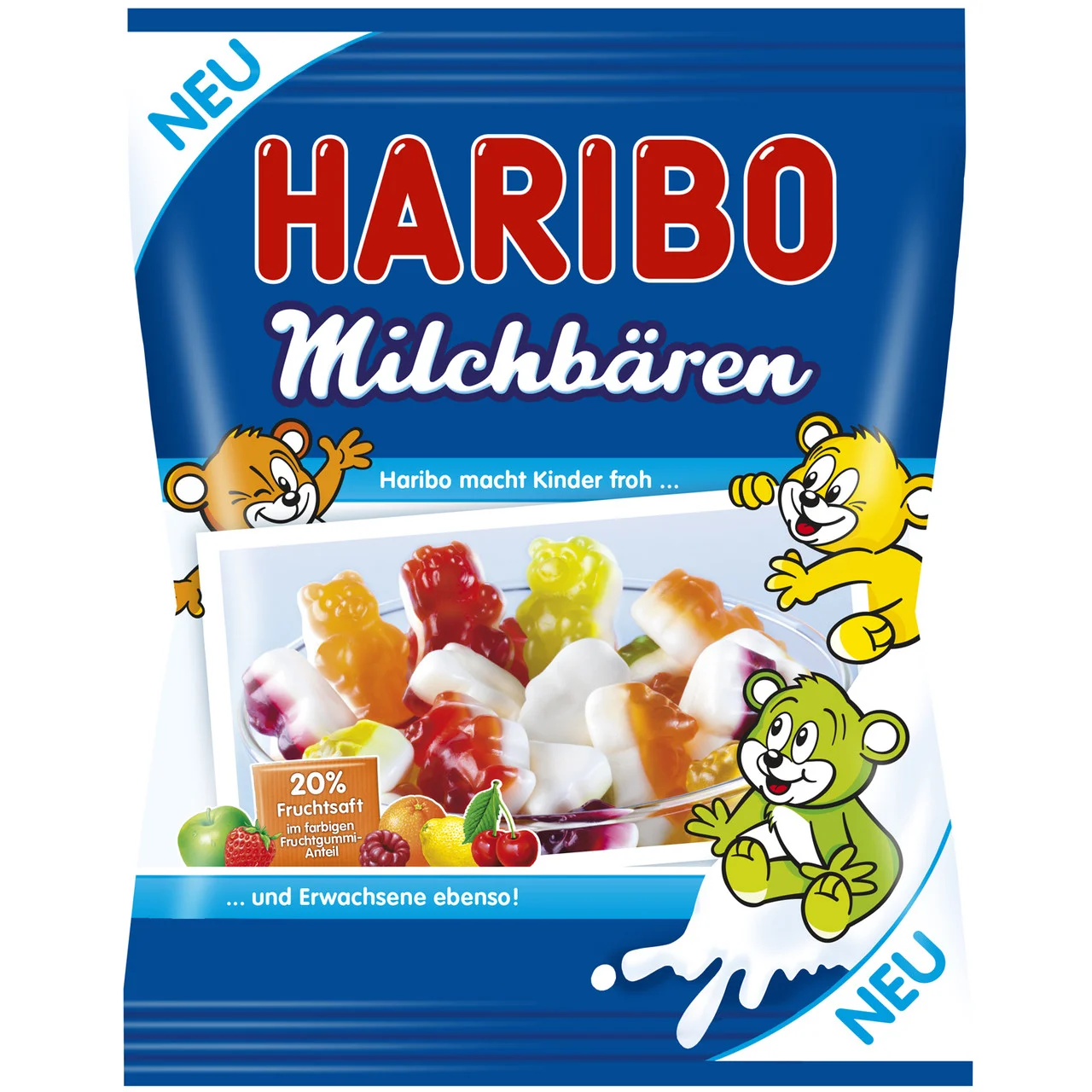 Желейні цукерки Haribo haribo milchbären 175 гр. (німеччина)